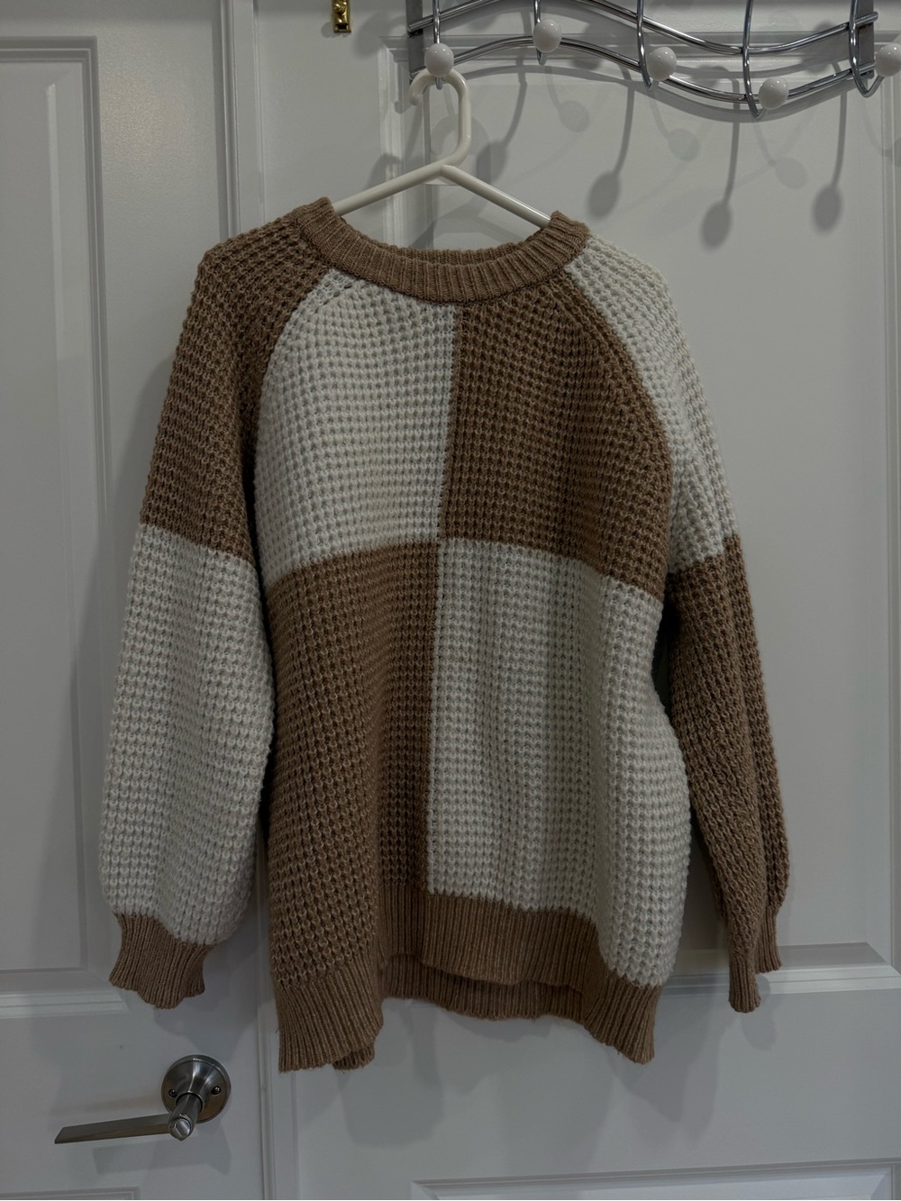 Plus Size MANGO Chunky Colorblock Sweater